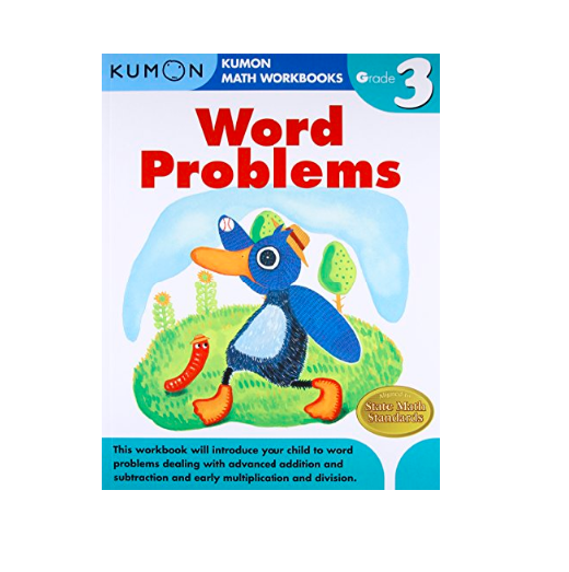 Libro Kumon Word problems grade 3 Para Niños