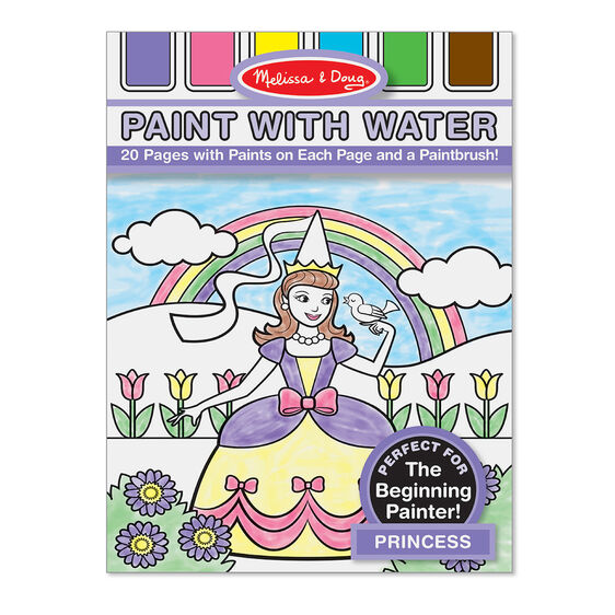 Libro para pintar con agua Princesas
