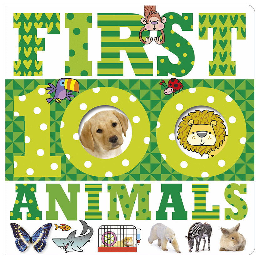 Libro Infantil 100 Animals First Green