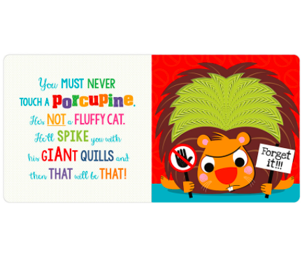 Libro De Texturas Never Touch A Porcupine