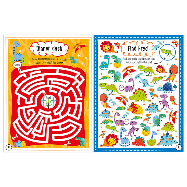 Libro Manualidades Puffy Stickers Dino World
