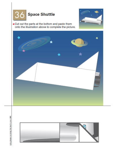 Libro didáctico Kumon My Book Of Pasting para niños