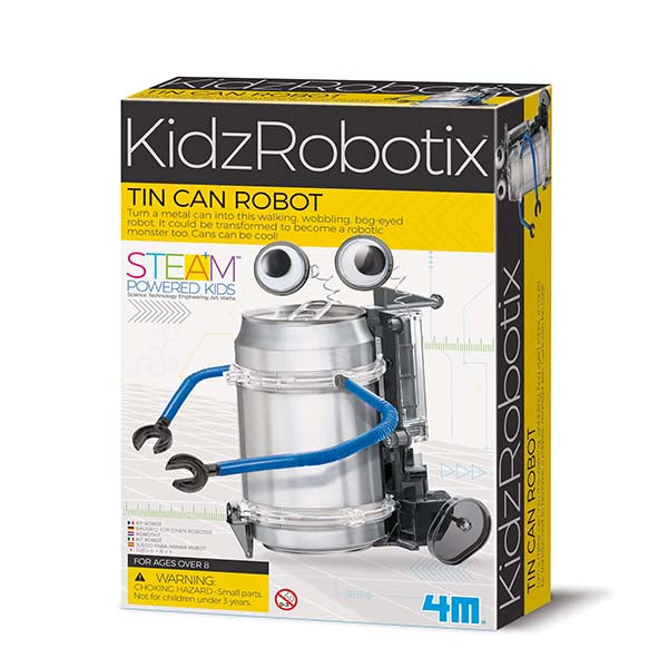 Experimento de juguete :  Robot de lata