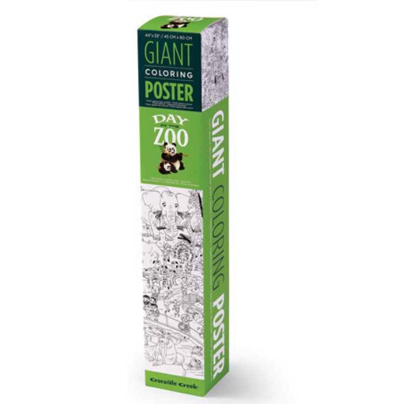 Póster gigante para colorear Zoológico