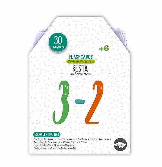 Flahscards Restas Cartas Didácticas