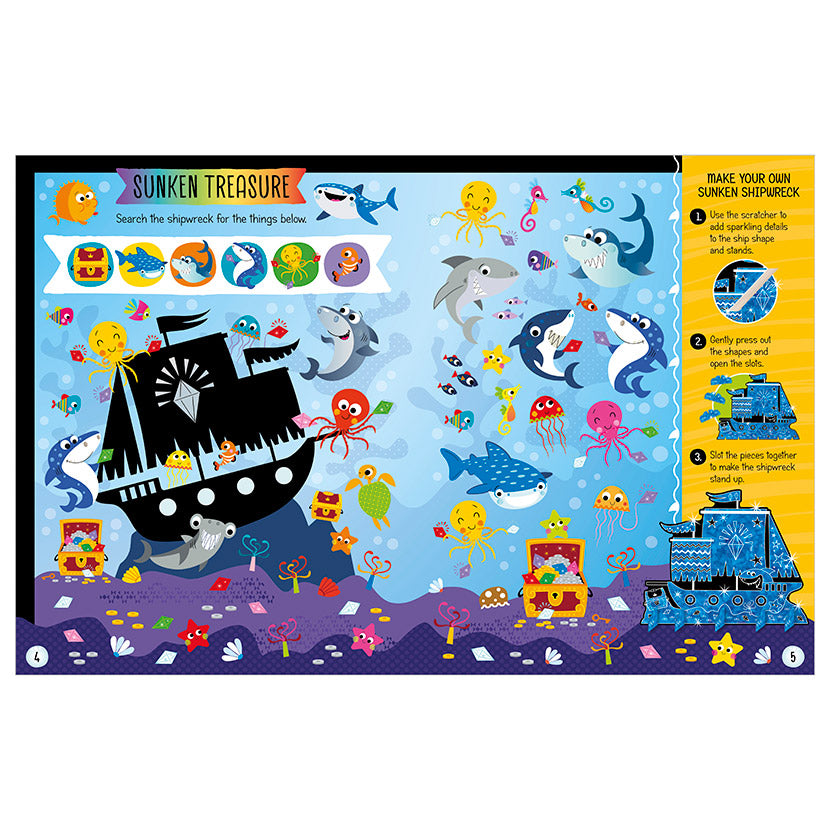 Libro De Actividades Scratch and Sparkle Sharks Activity Book