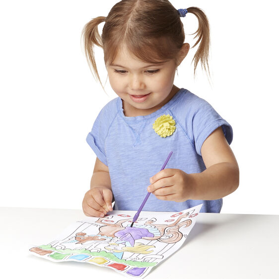 Libro para pintar con agua Princesas