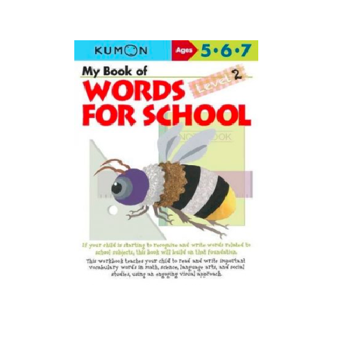 Libro Didáctico Kumon Words For School Level 2 Niños