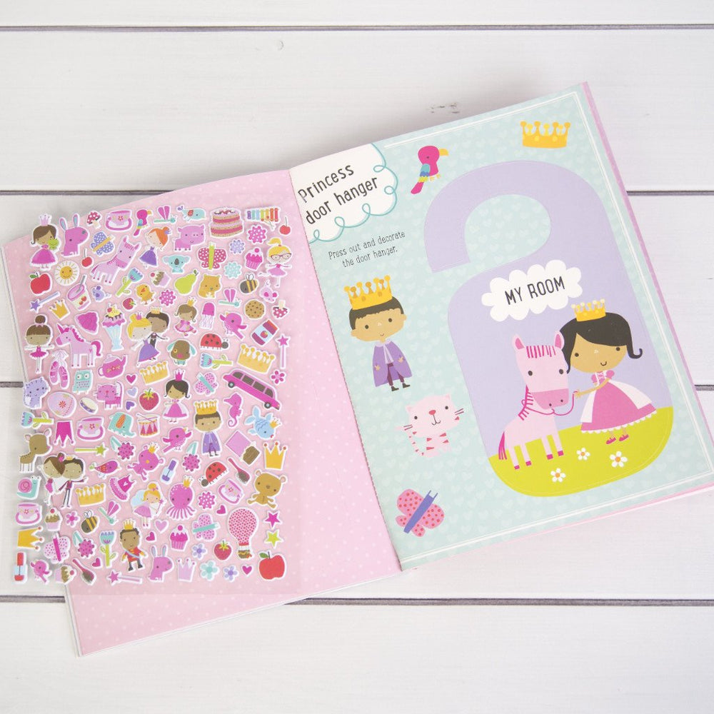 Libro inglés: Puffy sticker pricess palace