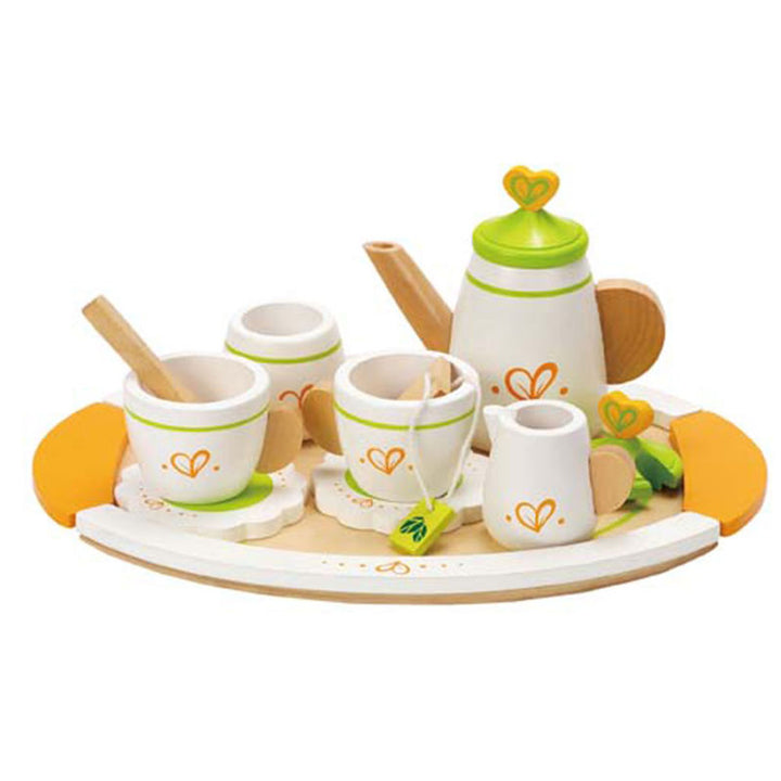 Juego De Té En Madera Tetera