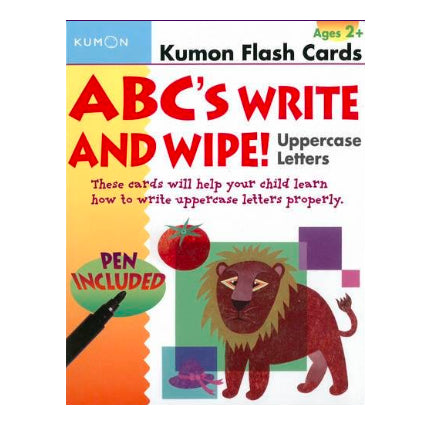 Flashcards kumon: ABC´s write and wipe uppercase letters