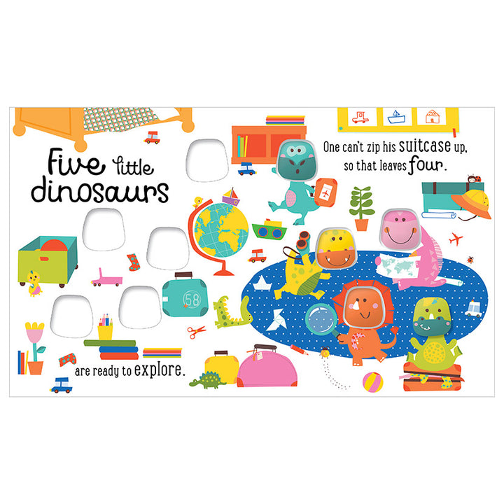 Libro De Texturas Five Little Dinosaurs