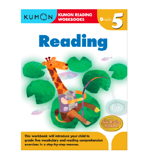 Libro Kumon Reading Grade 5 para niños niñas
