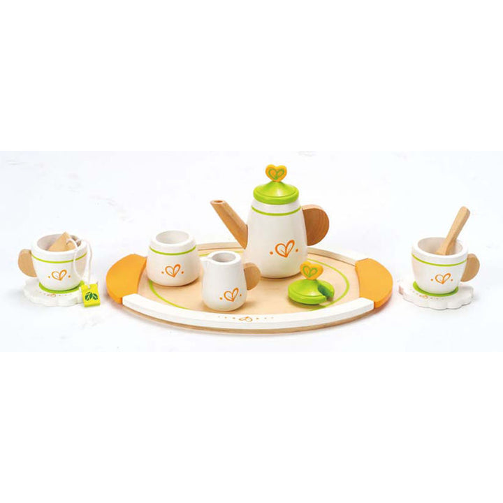 Juego De Té En Madera Tetera