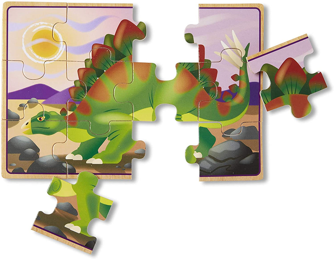 Rompecabezas Dinosaurios 4 en 1