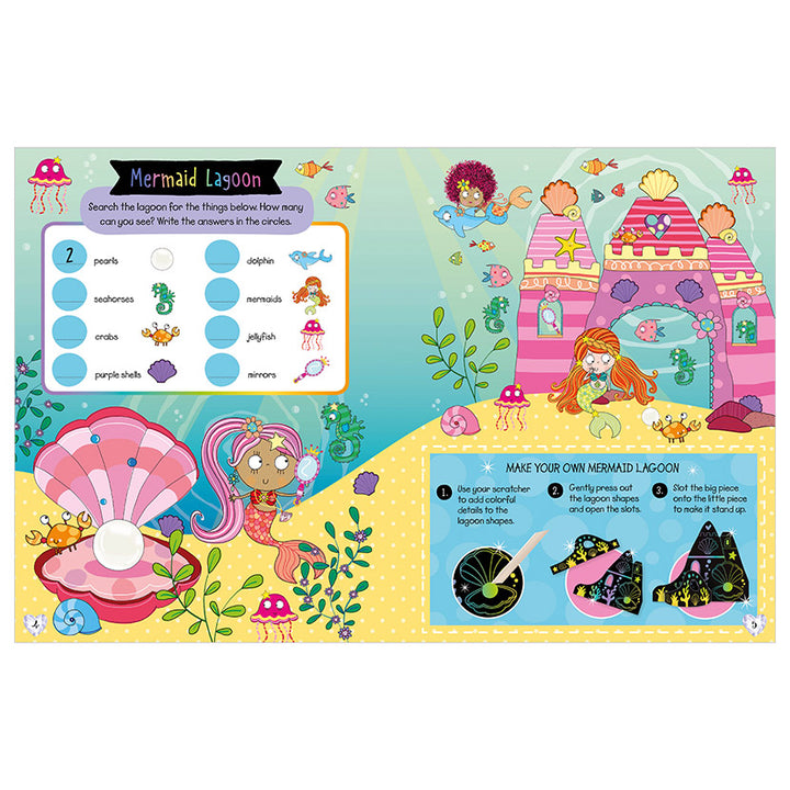 Libro De Actividades Scratch and Sparkle Mermaids Activity Book