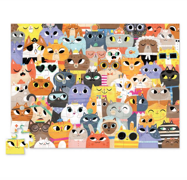 Rompecabezas X 72 pc gatos