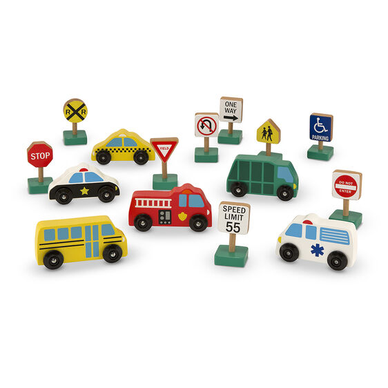 Set vehículos y señales de transito