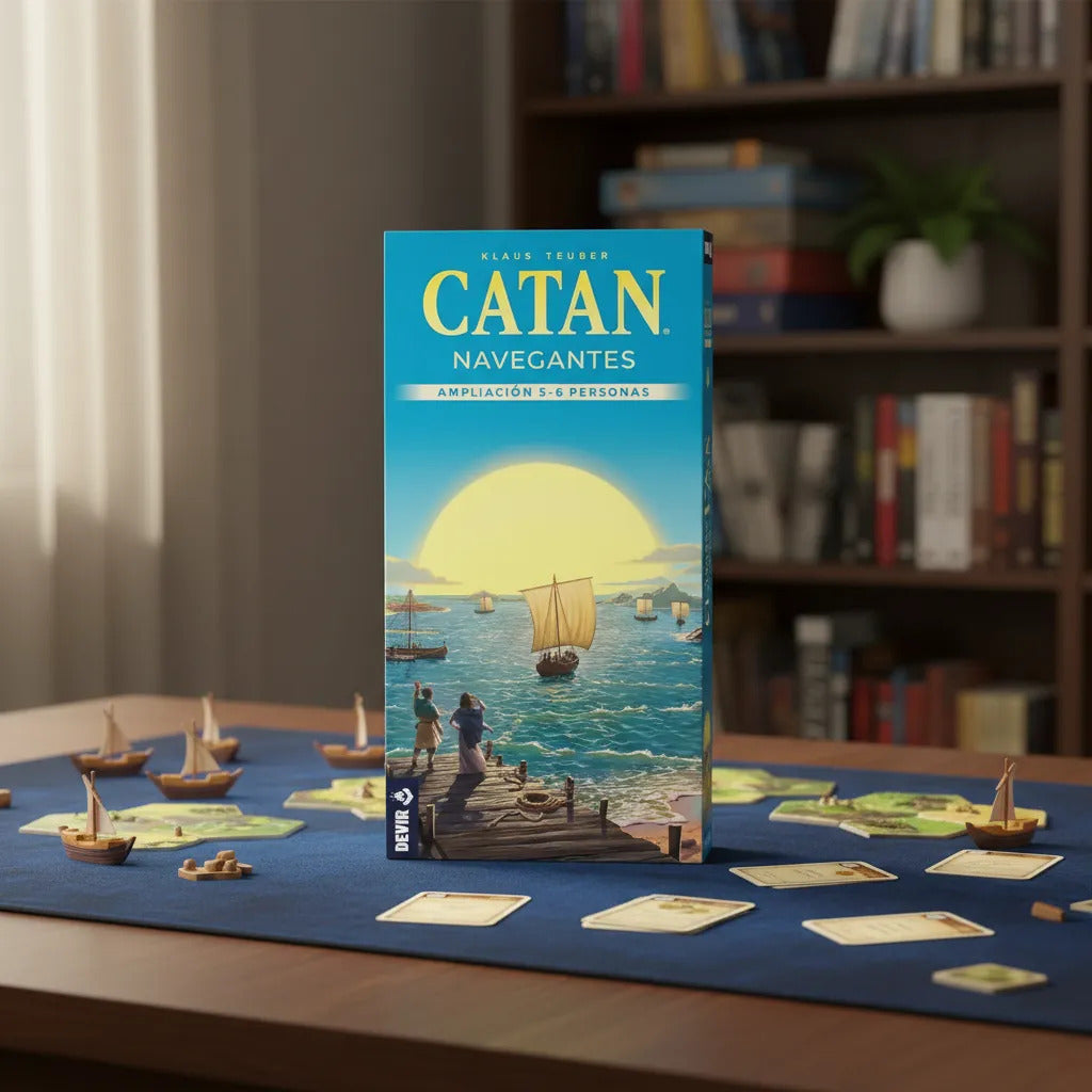 Juego de Mesa Estrategia Catan Navegantes Ampliación 5-6 Jugadores