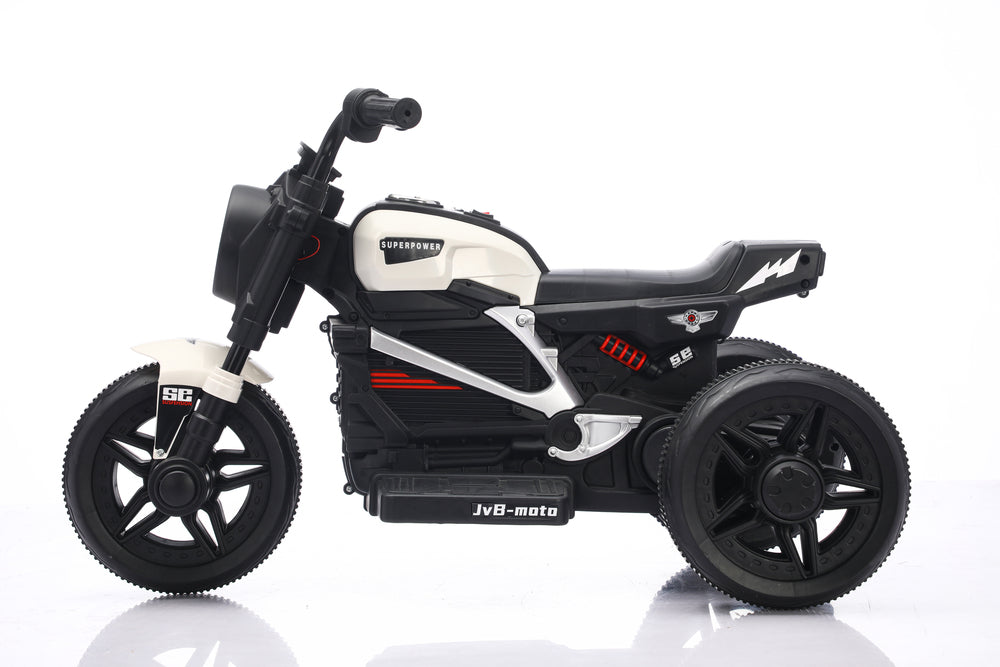 Moto Eléctrica Montable Sonidos Y Luces Blanco Niños