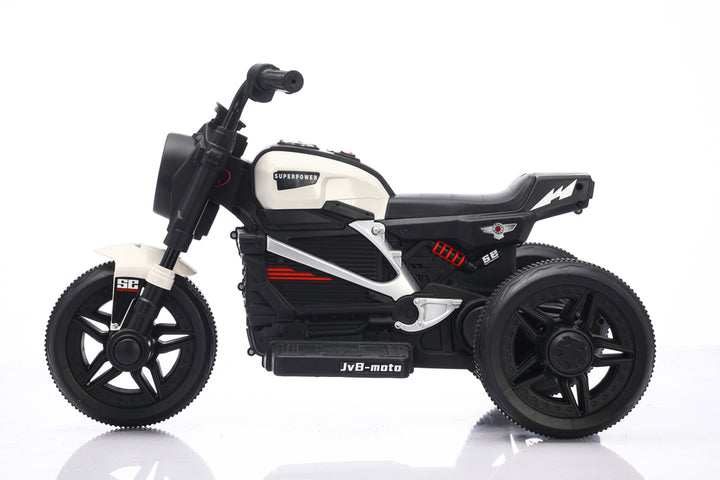 Moto Eléctrica Montable Sonidos Y Luces Blanco Niños