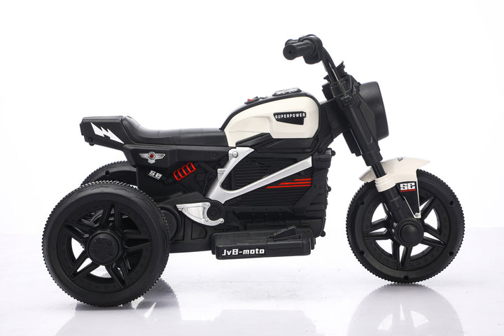 Moto Eléctrica Montable Sonidos Y Luces Blanco Niños