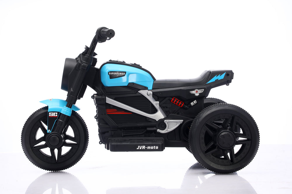 Moto Eléctrica Montable Sonidos Y Luces Azul Niños