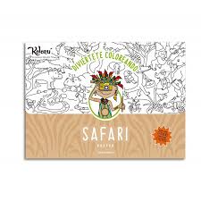Póster para colorear Safari + stickers