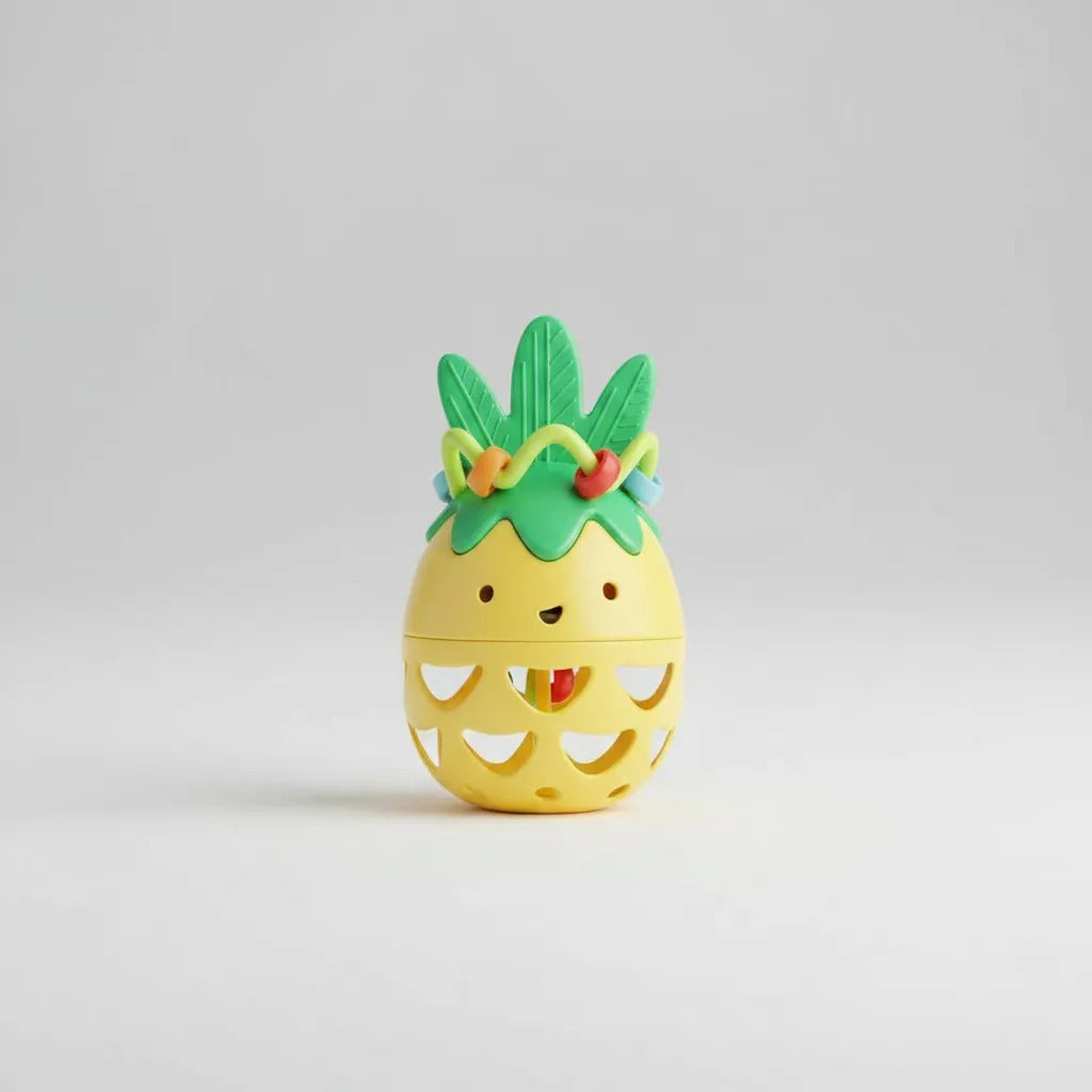 Juguete Estimulación Sonajero de Piña para Bebés