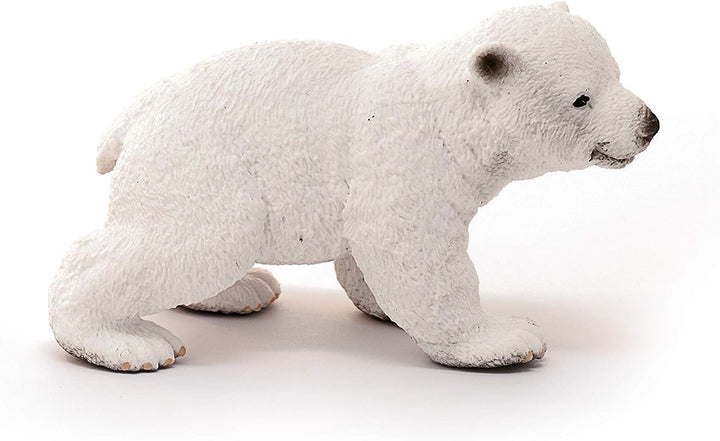 Figura Animales Cria De Oso Polar Pintado A Mano
