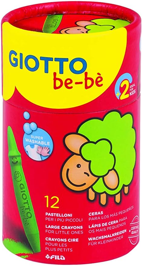 Set De 12 Crayolas Giotto Bebe Arte