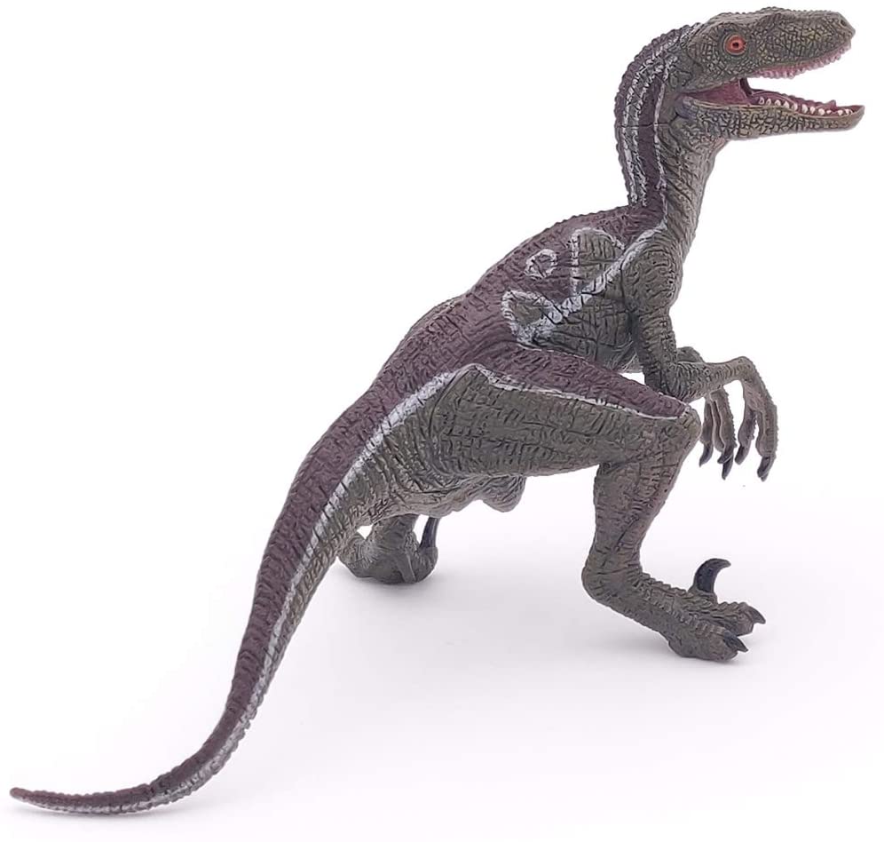 Dinosaurio Velociraptor Pintado a Mano