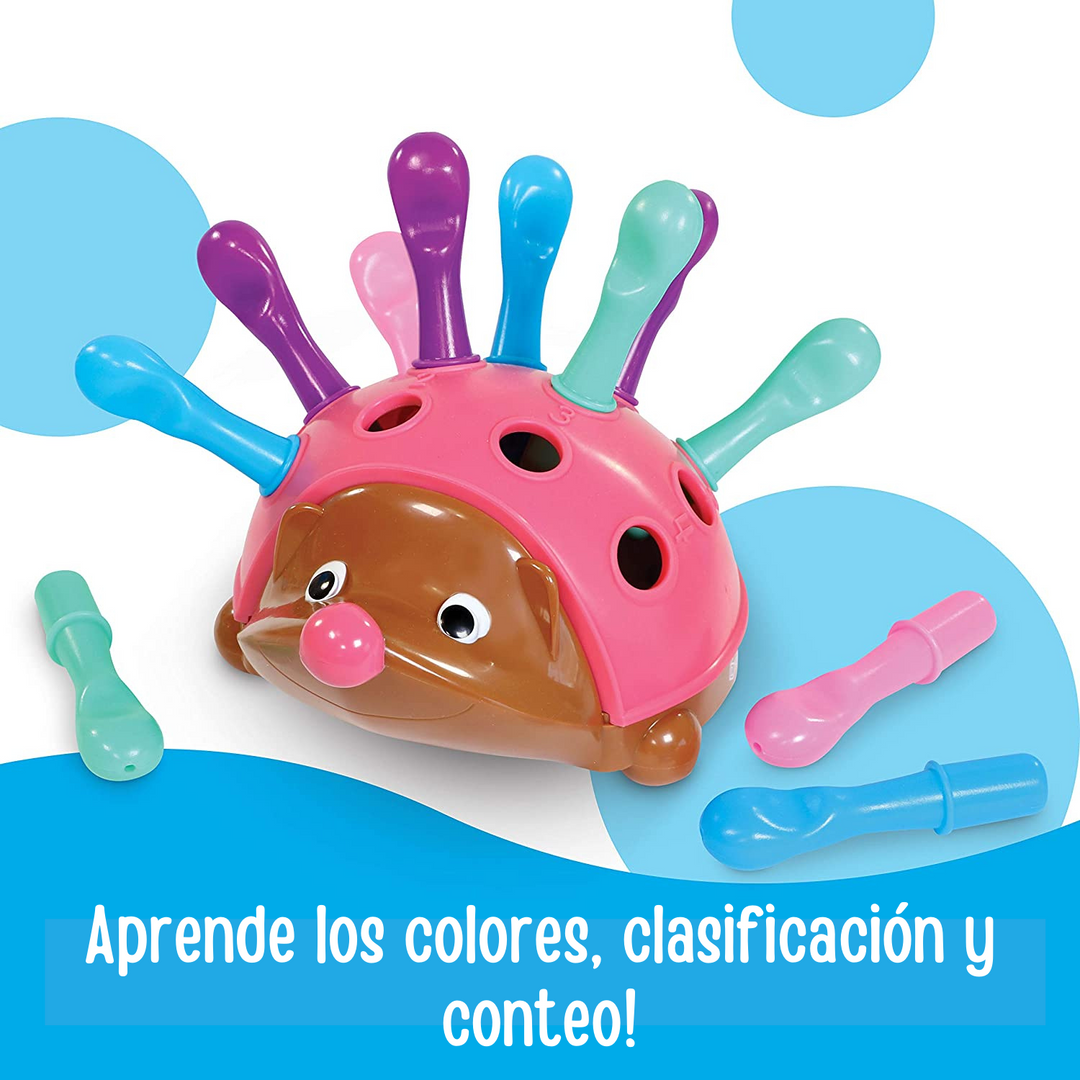 Erizo de Motricidad Fina Colores y Números