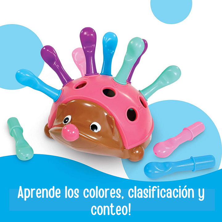 Erizo de Motricidad Fina Colores y Números