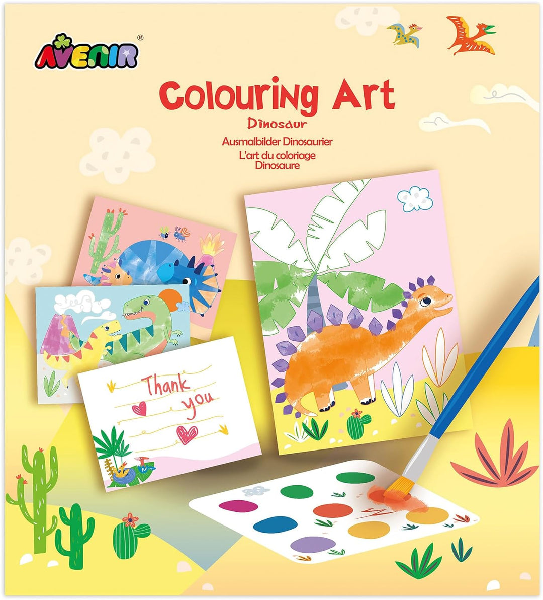 Set De Arte Y Manualidades 4 En 1 Dinosaurios