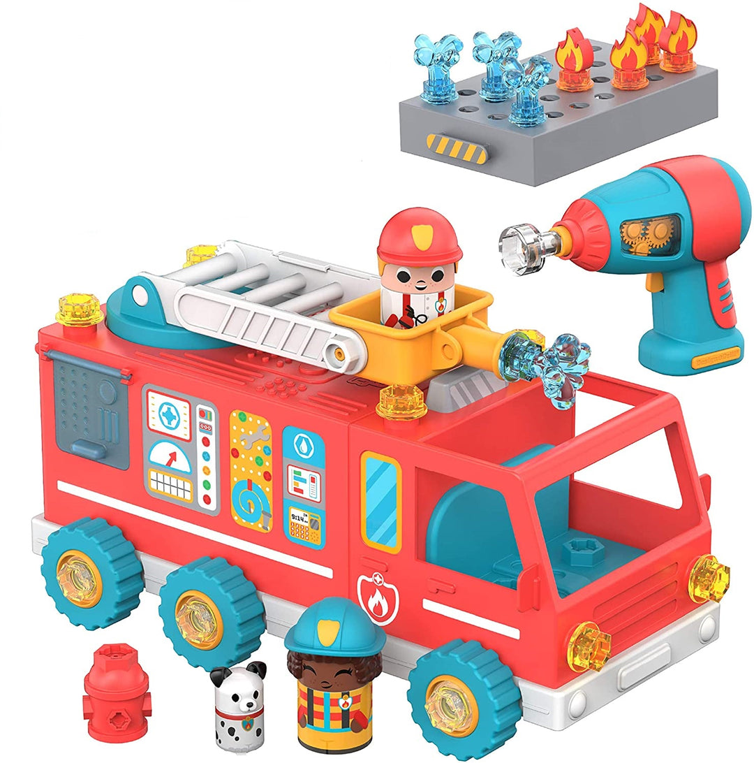 Juego Construye Tu Camión De Bomberos STEM Para Niños