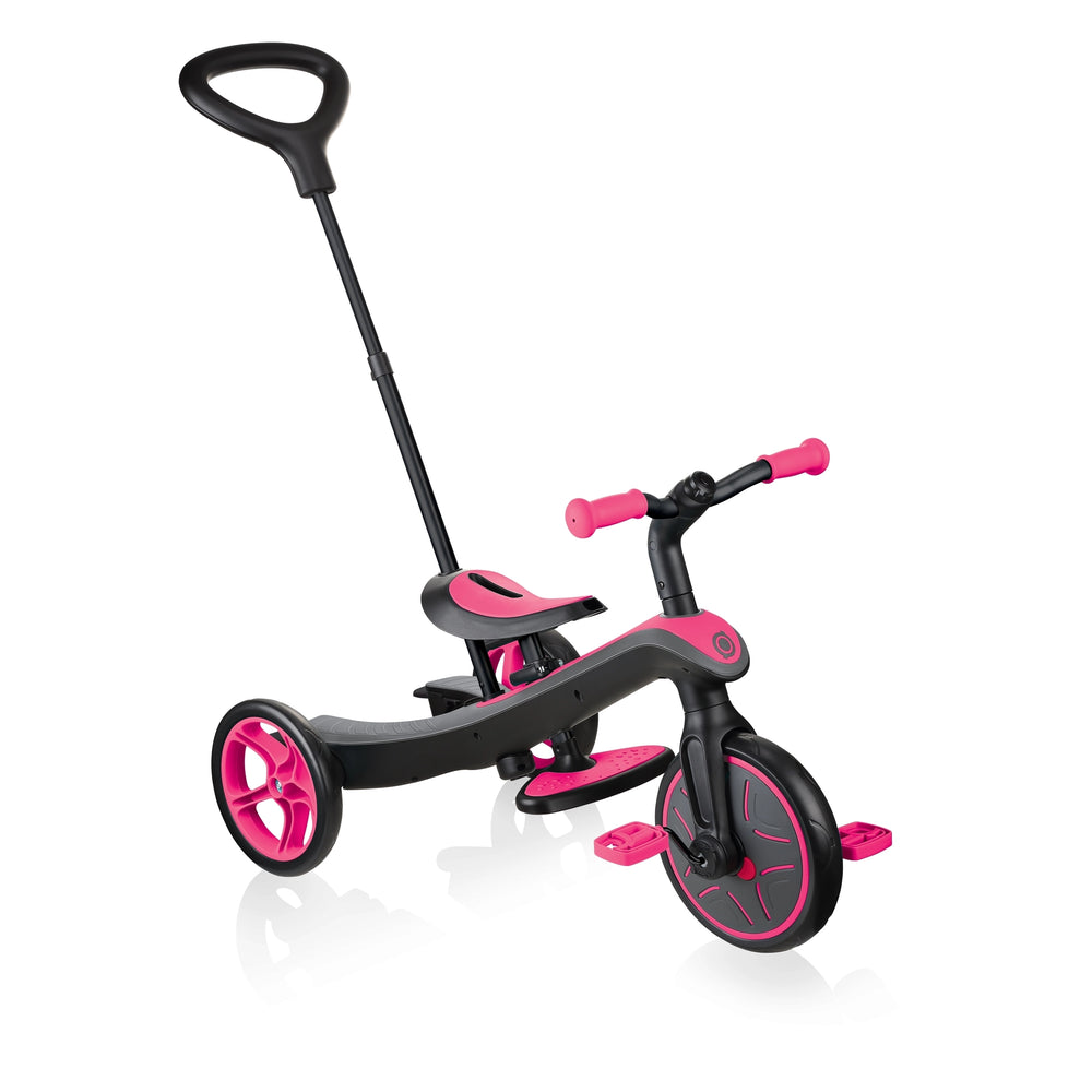 Triciclo y Bicicleta de Balance 4 en 1 Rosa para niños