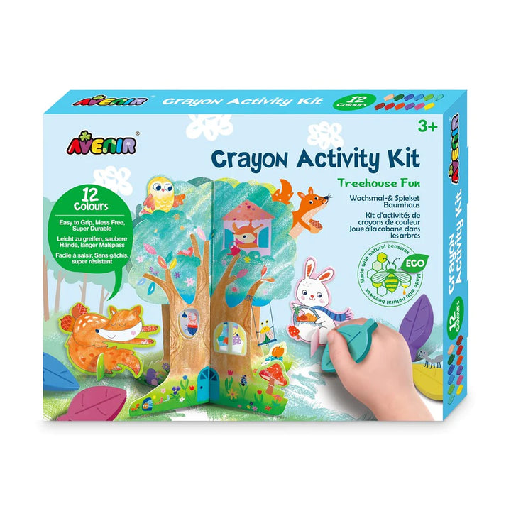 Set De Arte Y Manualidades Con Crayones Casa Del Arbol