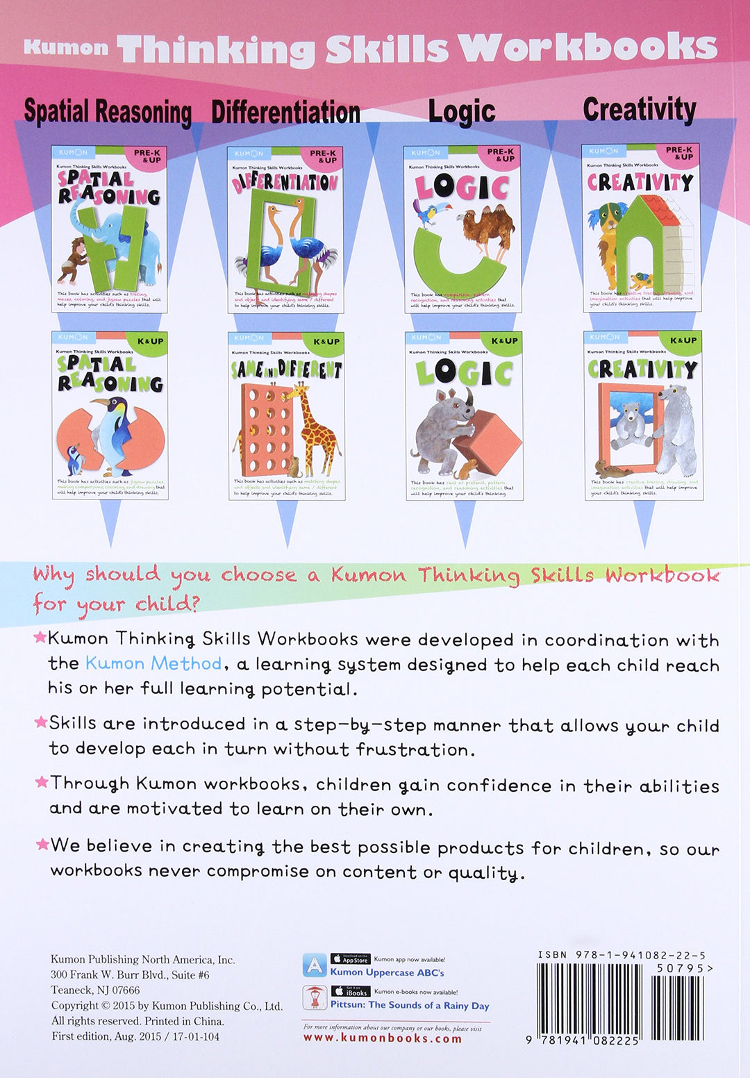 Libro Kumon Thinking Skills Pre K-Up: Spatial Reasoning