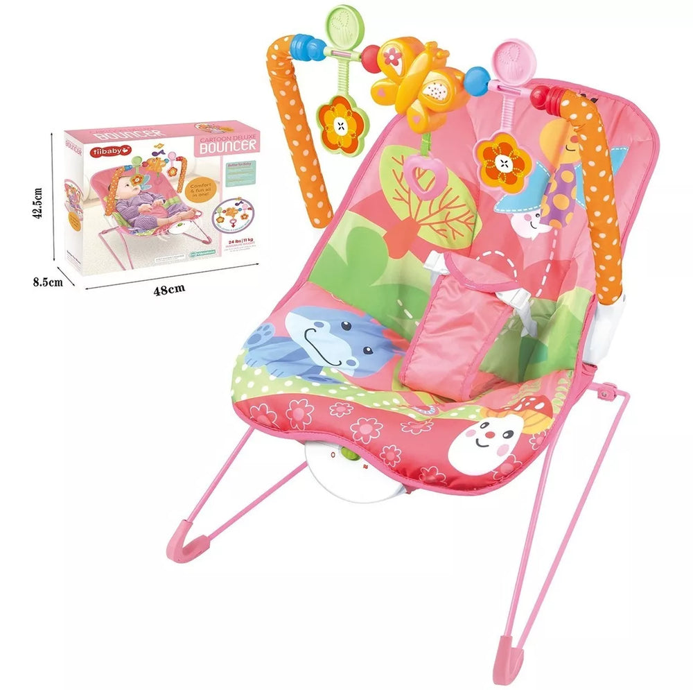 Silla Nido Rosada Con Vibración  Para Bebe