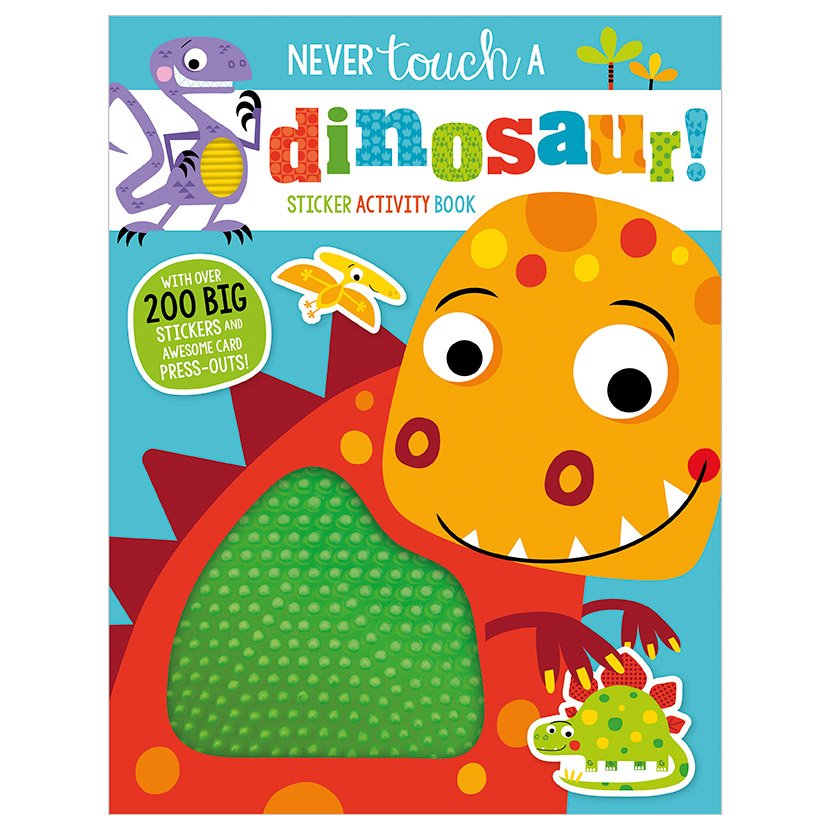 Libro De Actividades Con Stickers Nunca Toques Un Dinosaurio