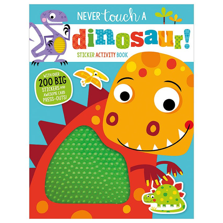 Libro De Actividades Con Stickers Nunca Toques Un Dinosaurio