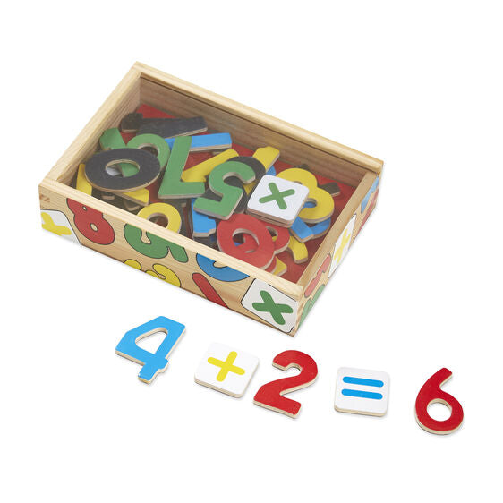 Números Magnéticos En Madera