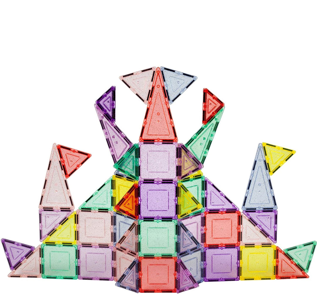 Juego De Construcción Magnético 48 Piezas Escarchadas