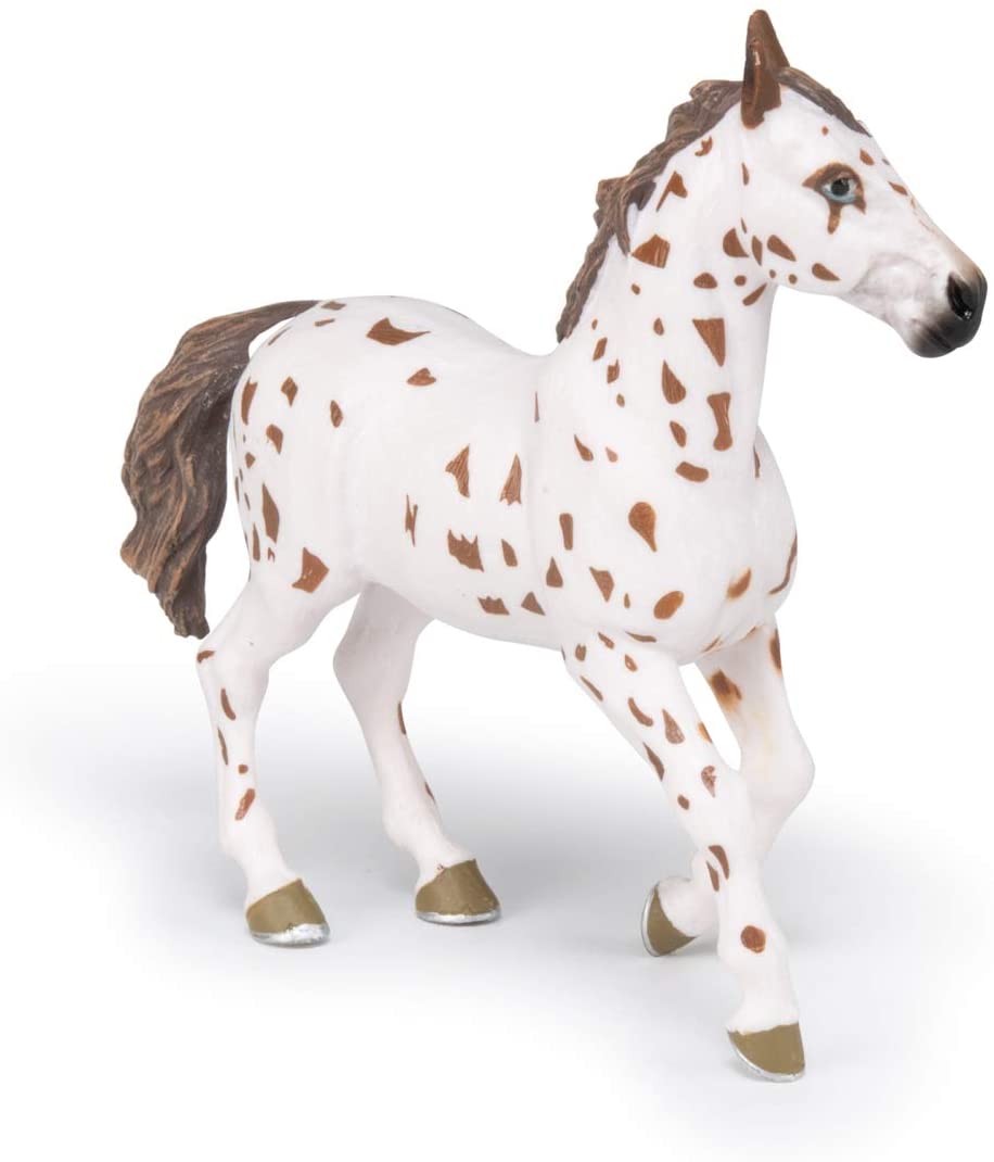 Figura Animales Yegua Appaloosa Pintada a Mano