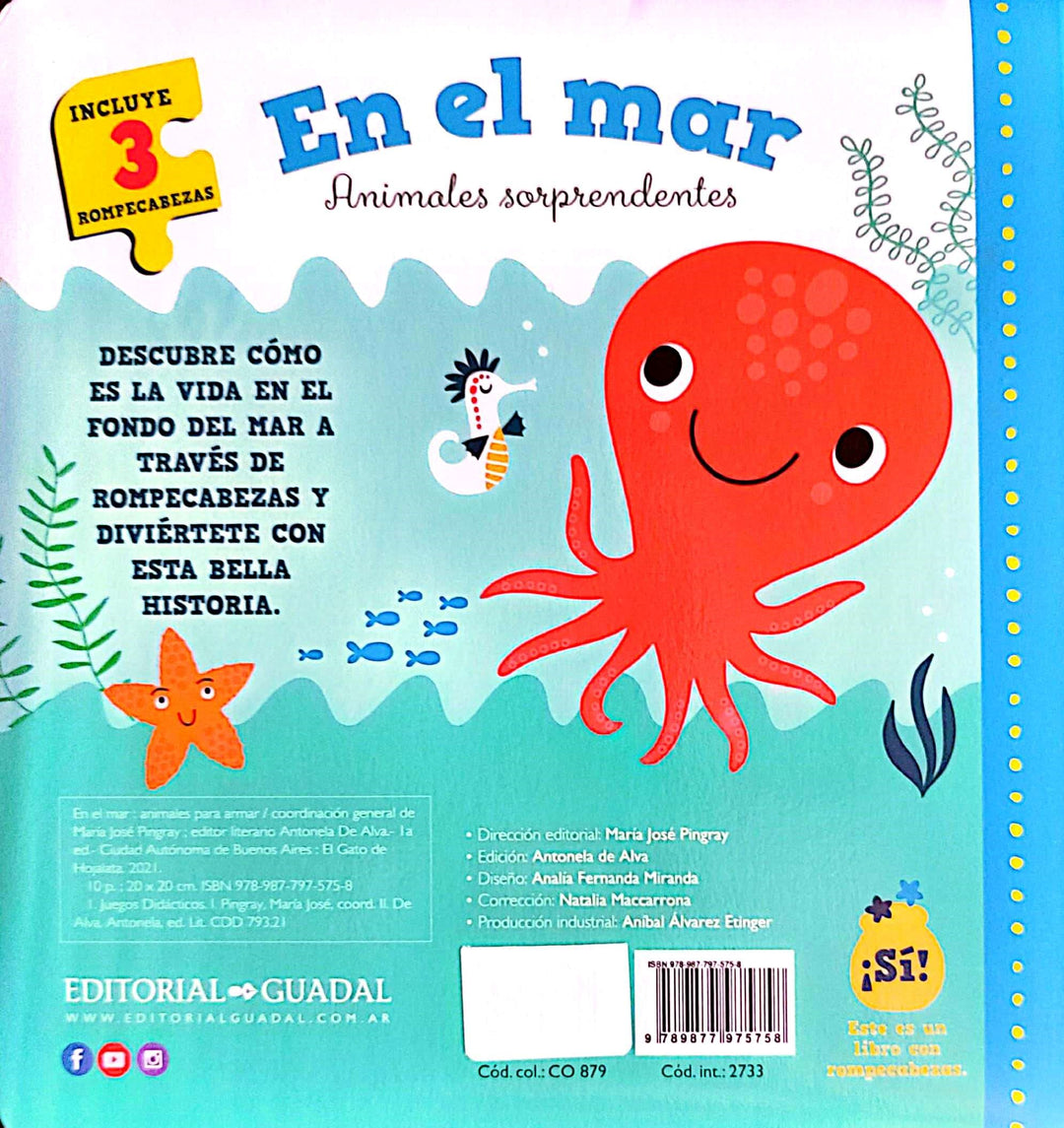 Libro Interactivo 2 en 1 El Fondo Del Mar
