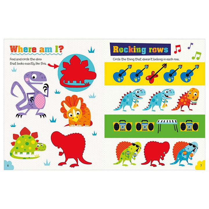 Libro De Actividades Con Stickers Nunca Toques Un Dinosaurio