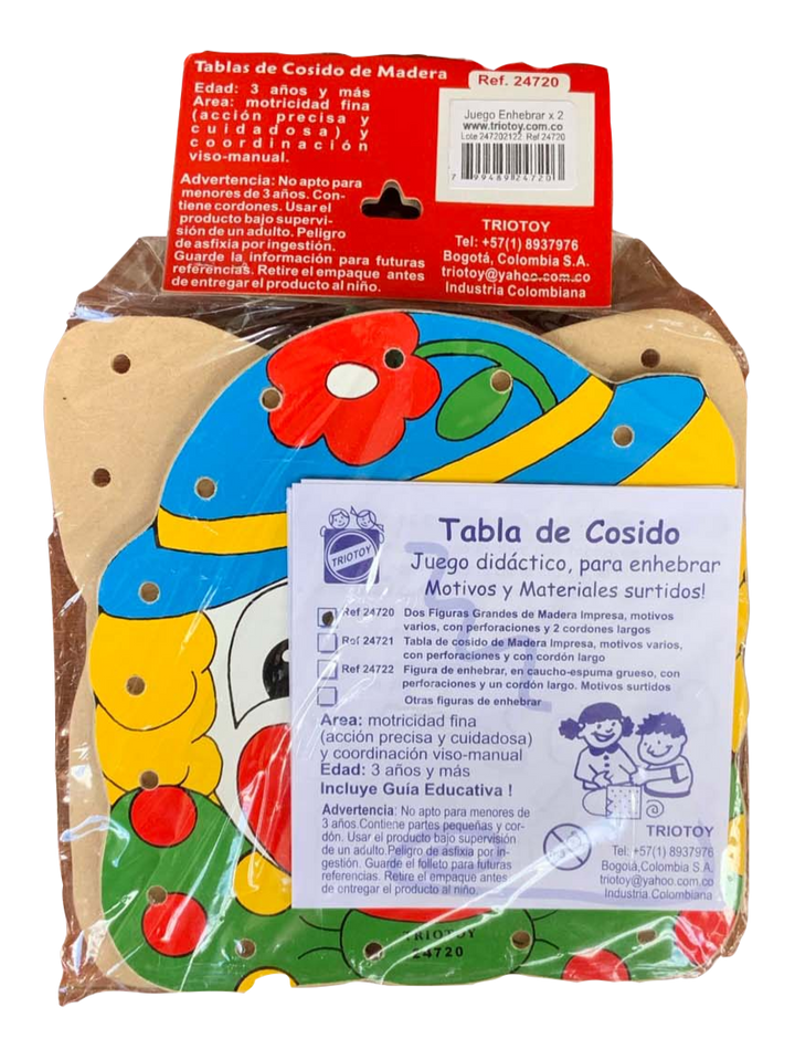 Tabla Para Enhebrar Motricidad Fina
