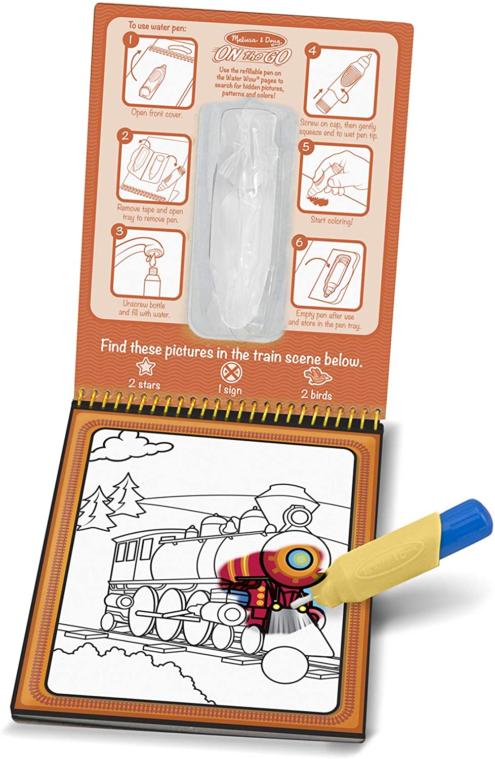 Libro De Actividades Pinta Con Agua Vehículos