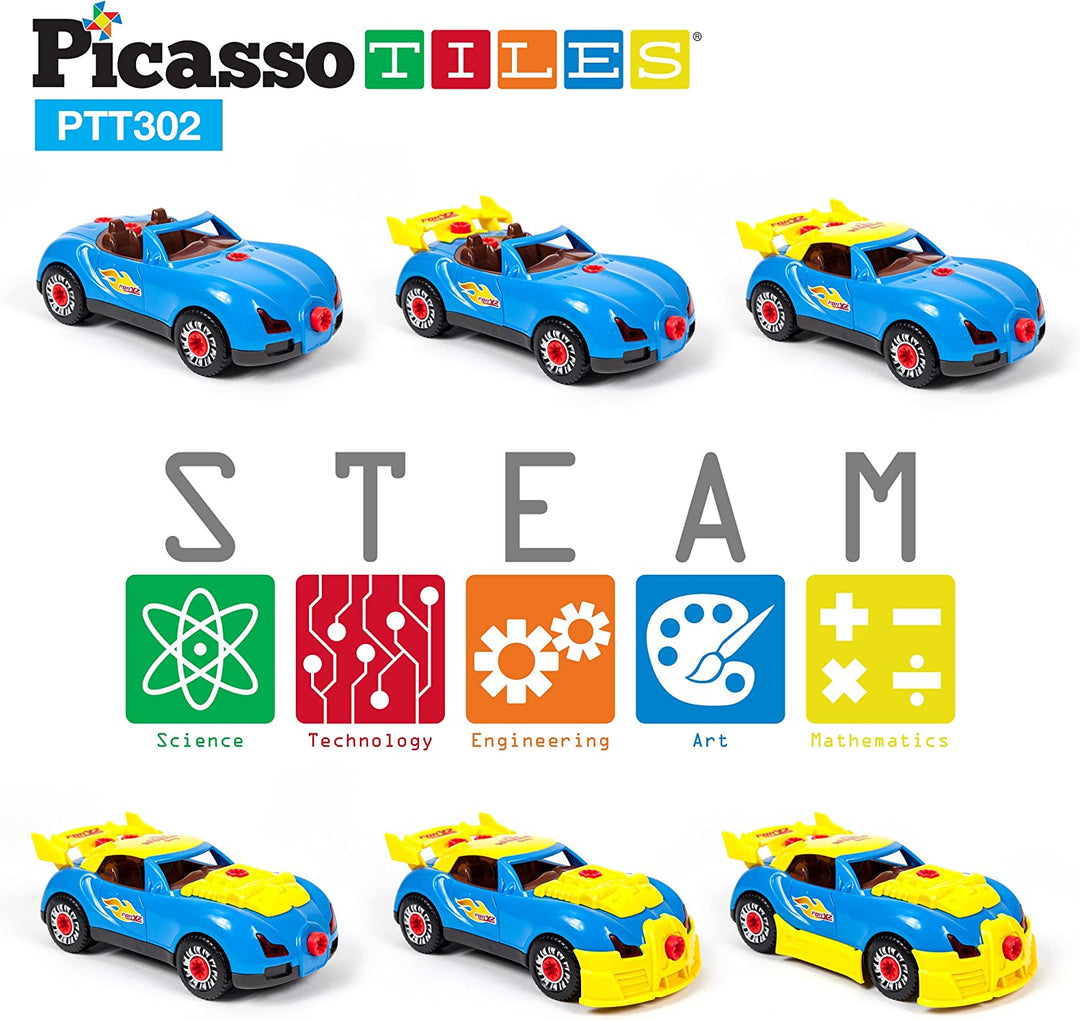 Carros Para Construir 6 En 1 Taladro Luces